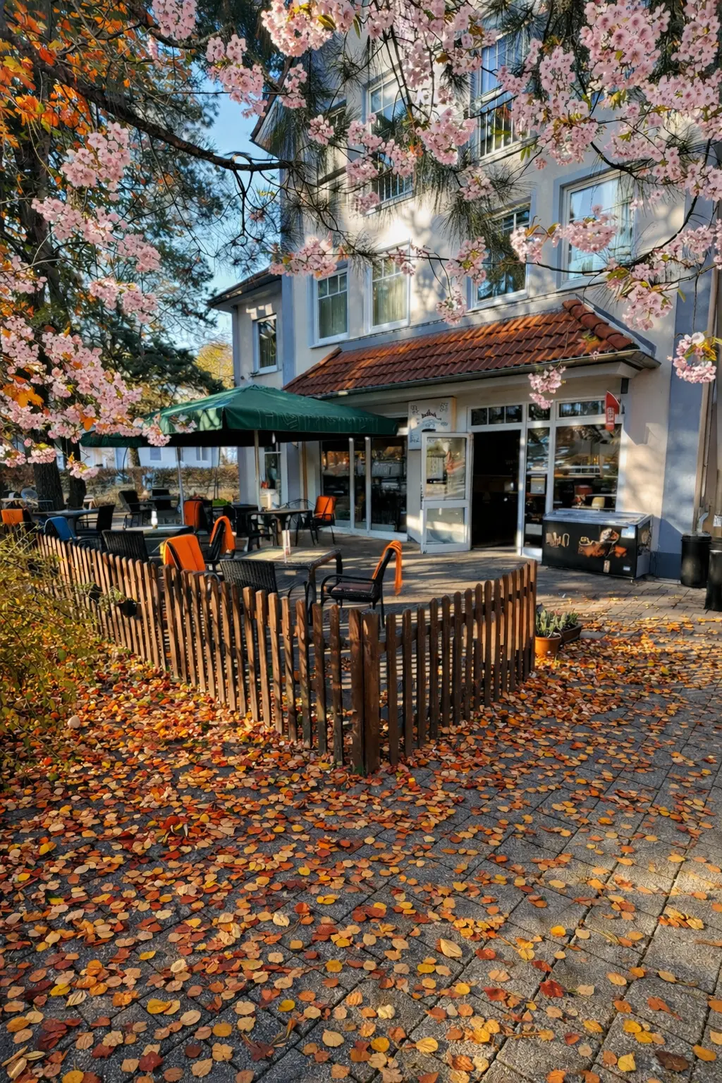 Außenbereich bei Abendstimmung